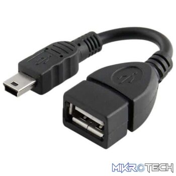 Mini USB Male to USB Female OTG Cable  OC020